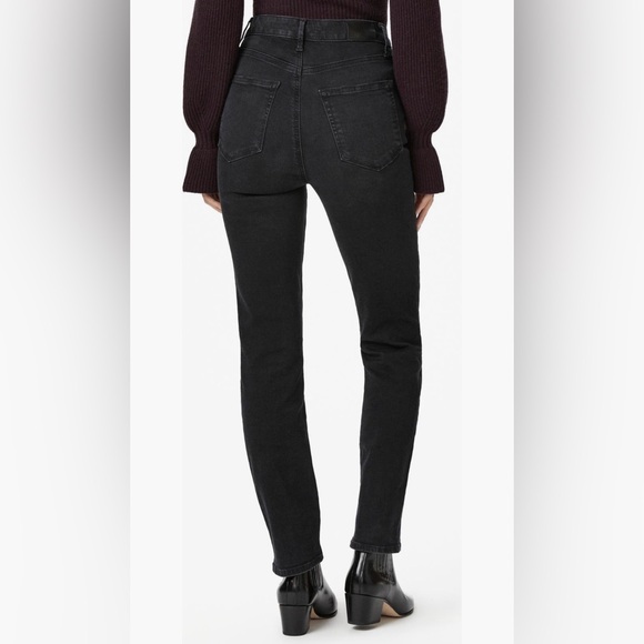 Paige Cindy Pintuck Ultra High Waisted Straight Leg Jeans - Picture 2 of 5